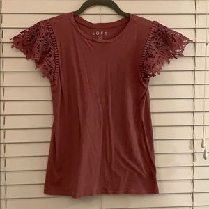 LOFT, XS Petite, pinkish/purple, sleeveless top